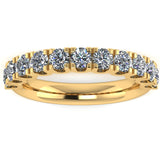 Lab Diamond Scallop Set Eternity Band Wedding Ring - HEERA DIAMONDS