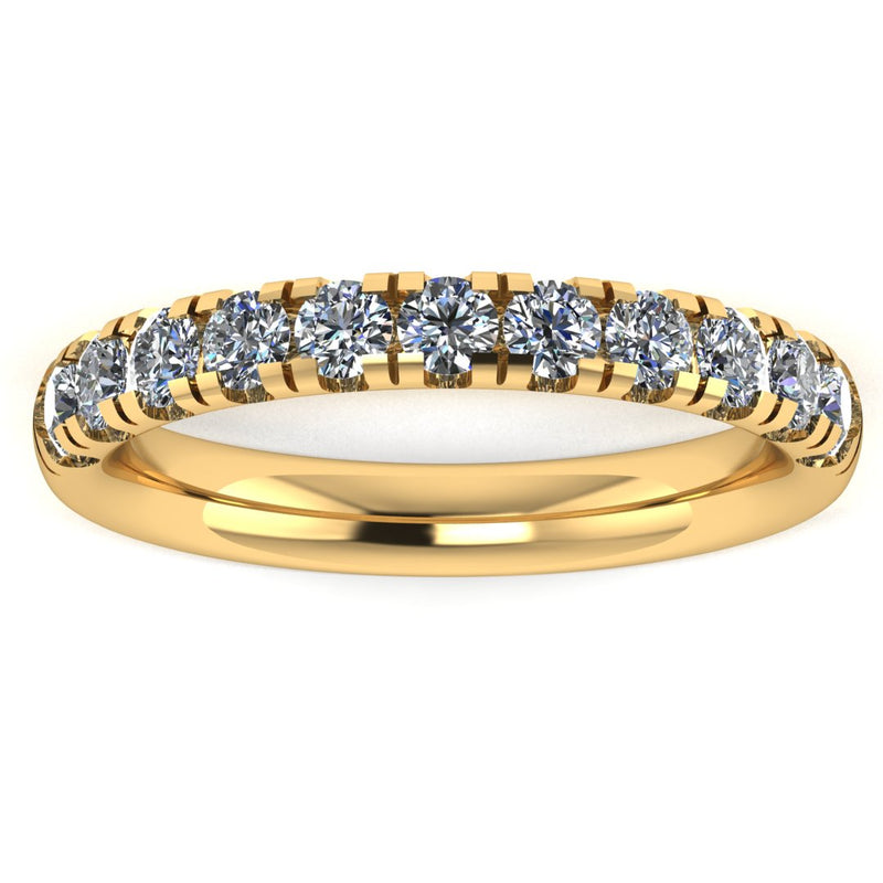 Micro Set Diamond Eternity Band Wedding Ring - HEERA DIAMONDS