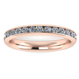Lab Diamond Channel Set Eternity Band Wedding Ring - HEERA DIAMONDS
