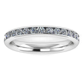 Natural Diamond Channel Set Eternity Band Wedding Ring - HEERA DIAMONDS