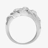 18ct White 1.12ct Diamond Plaited Ring HEERA DIAMONDS