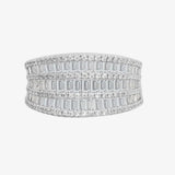 18ct White 2.21ct Round & Baguette Diamond Ring HEERA DIAMONDS