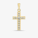 18ct Yellow Gold Diamond Cross HEERA DIAMONDS