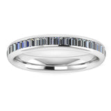 Vertical Baguette Diamond Channel Set Eternity Band Wedding Ring - HEERA DIAMONDS