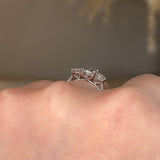 "Adelaide" Oval Three Stone Trilogy Diamond Engagement Ring 3SOC07 - HEERA DIAMONDS