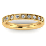 "Althea" Vintage Half Eternity 0.25ct Diamond Ring ET1 - HEERA DIAMONDS