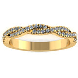 "Amara" Twist Pavé Diamond Eternity Ring ET69 - HEERA DIAMONDS