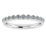 "Anja" Mini Bubbles Round Pattern Diamond Half Eternity Ring ET77 - HEERA DIAMONDS
