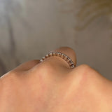 "Anja" Mini Bubbles Round Pattern Diamond Half Eternity Ring ET77 - HEERA DIAMONDS