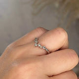 "Arden" Round Brilliant Cut Diamonds V Shape Eternity Ring ET27 - HEERA DIAMONDS