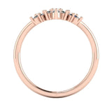 "Arden" Round Brilliant Cut Diamonds V Shape Eternity Ring ET27 - HEERA DIAMONDS