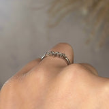 "Arden" Round Brilliant Cut Diamonds V Shape Eternity Ring ET27 - HEERA DIAMONDS