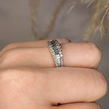 "Avani" Baguette Cut Diamonds Bordered with Round Diamonds Eternity Band Ring - HEERA DIAMONDS