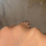"Ayla" Intertwined Pave Shaped Diamond Eternity Ring E57 - HEERA DIAMONDS