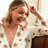 Calm Earrings - Rose and Yellow Gold Accents Hot Diamonds