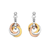 Calm Earrings - Rose and Yellow Gold Accents Hot Diamonds