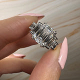 "Charlie" Emerald Cut 2 Carat Diamond Shoulder Yellow Gold Engagement Ring DSEC07 HEERA DIAMONDS