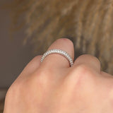 Diamond Paved Set Eternity Band Wedding Ring - HEERA DIAMONDS