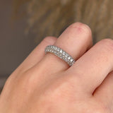 Diamond Paved Set Eternity Band Wedding Ring - HEERA DIAMONDS