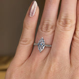 "Elin" Marquise Cut Diamond Grain Set Diamond Band Engagement Ring DSMC04 - HEERA DIAMONDS