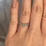 "Elisa" Sparkling Wishbone Diamond Eternity Ring ET70 - HEERA DIAMONDS