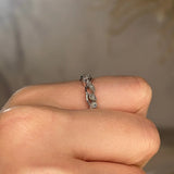 "Embry" Sparkling Leaf Foliage Diamond Eternity Ring ET71 - HEERA DIAMONDS