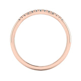 "Emery" Pavé Diamond Subtly Shaped Eternity Ring ET33 - HEERA DIAMONDS