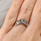 "Enchanted" Emerald Cuts 2 Carat Eternity Ring 18kt Yellow Gold Engagement Ring HEERA DIAMONDS