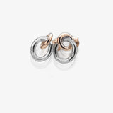 Eternal Earrings - Rose Gold Plate Accents Hot Diamonds