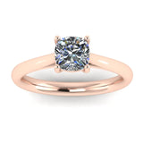 "Fiona" Solitaire Cushion Cut Diamond Engagement Ring SSCC07 - HEERA DIAMONDS
