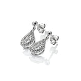 Glimmer White Topaz Earrings Hot Diamonds