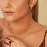 HD X JJ Black Onyx Earrings HD X Golden Edit