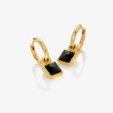 HD X JJ Black Onyx Earrings Hot Diamonds
