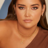 HD X JJ Calm Mother of Pearl Circle Pendant HD X Golden Edit