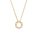 HD X JJ Calm Mother of Pearl Circle Pendant HD X Golden Edit