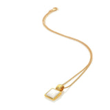 HD X JJ Calm Mother of Pearl Square Pendant HD X Golden Edit