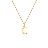 HD X JJ Letter C Pendant - Yellow Gold Plated HD X Golden Edit