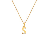 HD X JJ Letter S Pendant - Yellow Gold Plated HD X Golden Edit