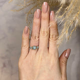 "Hannah" Blue Round Cut Diamond Engagement Ring - HEERA DIAMONDS