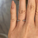 "Harra" Open Design Diamond Half Eternity Ring ET8 - HEERA DIAMONDS