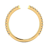 "Harra" Open Design Diamond Half Eternity Ring ET8 - HEERA DIAMONDS