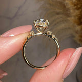 "Haven" Oval Cut Diamond Shoulders Engagement Ring - HEERA DIAMONDS