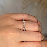 "Helene" Bubble Wave Shaped Round Brilliant Diamonds Eternity Ring ET50 - HEERA DIAMONDS