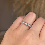 Lab Diamond Channel Set Eternity Band Wedding Ring - HEERA DIAMONDS