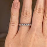 Horizontal Baguette Diamond Channel Set Eternity Band Wedding Ring - HEERA DIAMONDS