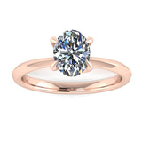 "Irie" Oval Solitaire Diamond Engagement Ring SSOC04 - HEERA DIAMONDS
