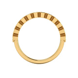 "Jill" Honeycomb Hexagon Pattern Diamond Half Eternity Ring ET74 - HEERA DIAMONDS