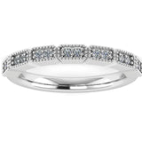 "Kye" Rectangle Pattern Diamond Half Eternity Ring ET76 - HEERA DIAMONDS