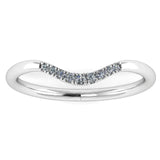 "Lacey" Pavé Diamond Subtly Shaped Eternity Ring E51 - HEERA DIAMONDS