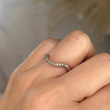 "Leia" Pavé Shaped Eternity Ring ET21 - HEERA DIAMONDS